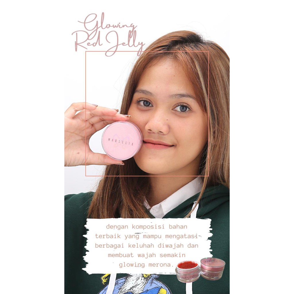 GLOWING RED JELLY 12GR | SERUM GLOWING & PENCERAH PALING AMPUH