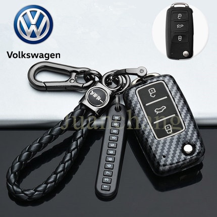 Case Kunci Mobil Bahan Silikon Karbon Untuk Volkswagen VW Golf 4 5 6 MK4 MK5 MK6 Tiguan MK1 Touareg Beetle