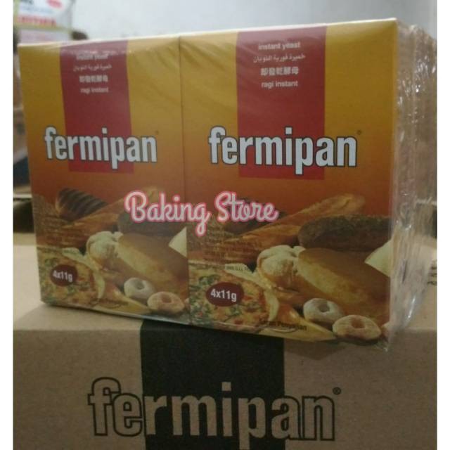 Ragi Kering - Instant Yeast Fermipan Brown Sachet 60x4x11gr --- Gosend Only!!