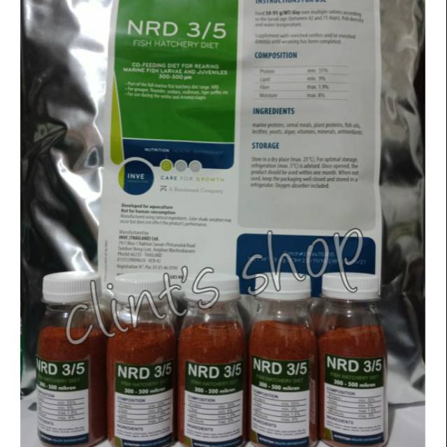 Pelet NRD 300-500 40gr pelet NRD 3/5 40gram