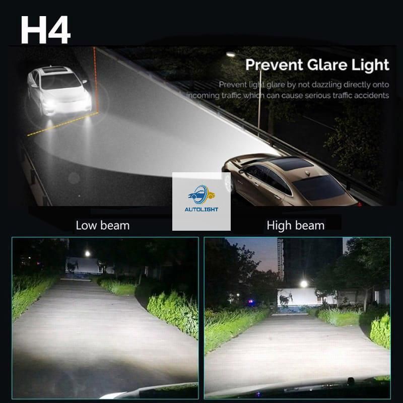 Lampu LED Utama Depan Mobil 4 Sisi X7 H4 Dan H11 H7 Lampu Mobil COB Super Bright harga 1 Pasang