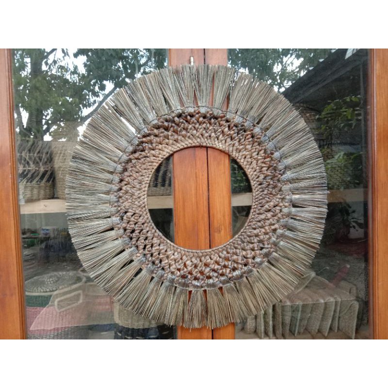 BINGKAI CERMIN MENDONG KOMBINASI ECENG TANPA CERMIN