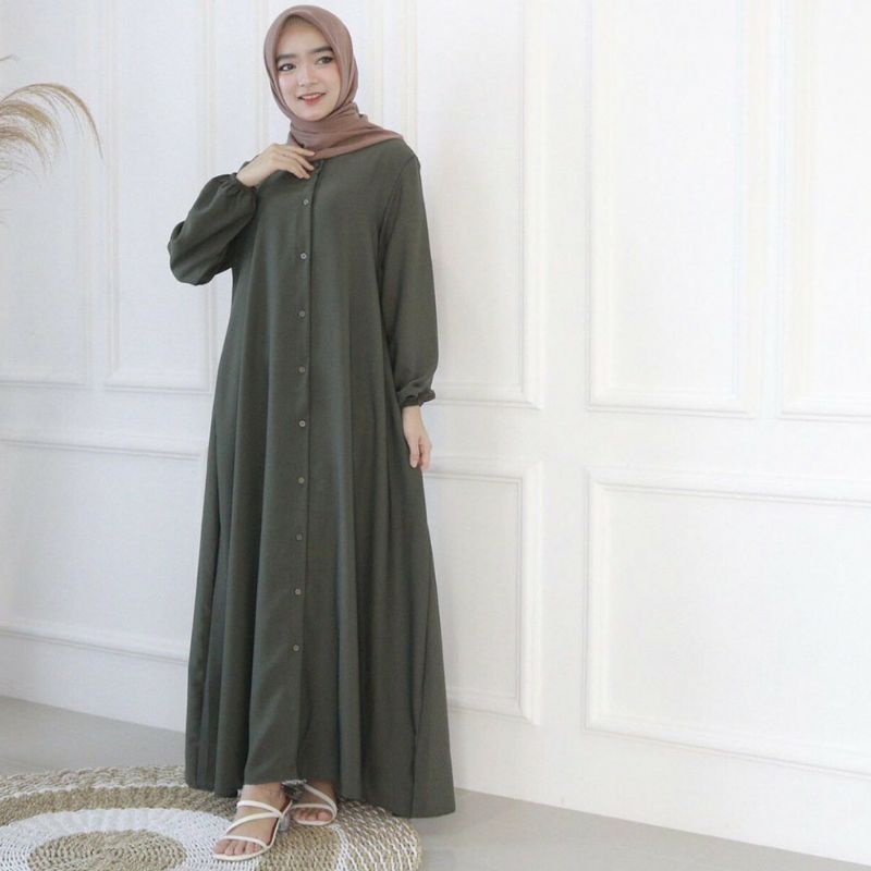 gamis nidia full kancing moscrep