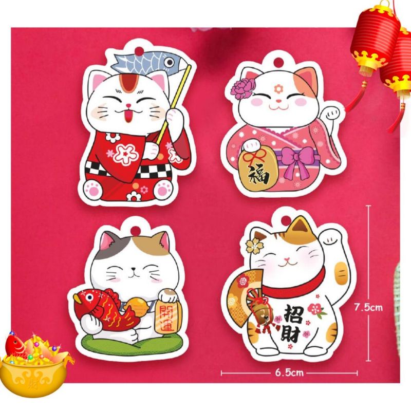 

Hangtag Label IMLEK CNY Cats isi 10pc