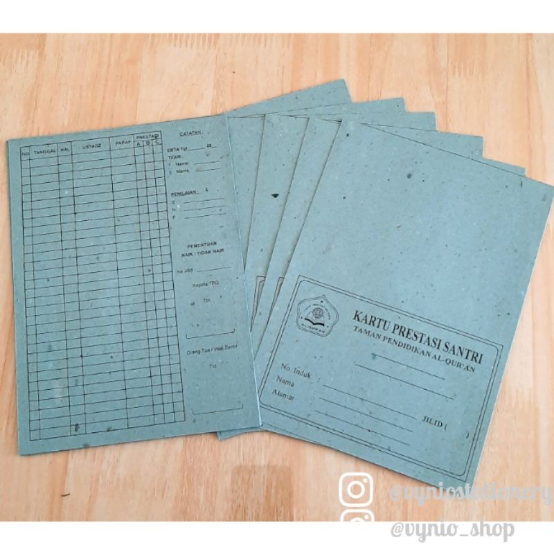 

KARTU PRESTASI SANTRI (10 pcs)