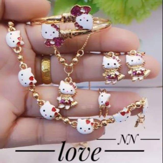 Xuping set perhiasan lapis emas 24k