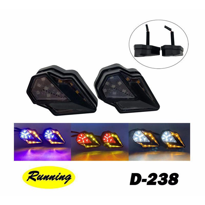 Sen tempel fairing LED IRON MAN ninja vixion r15 R25 cb150 cbr
