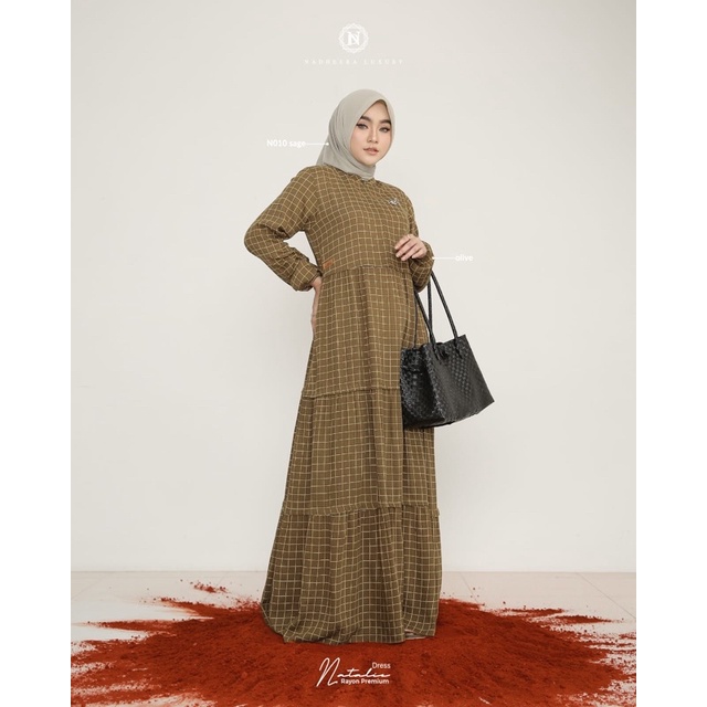 GAMIS WANITA NATALIE DRESS BY NADHEERA LUXURY ORIGINAL