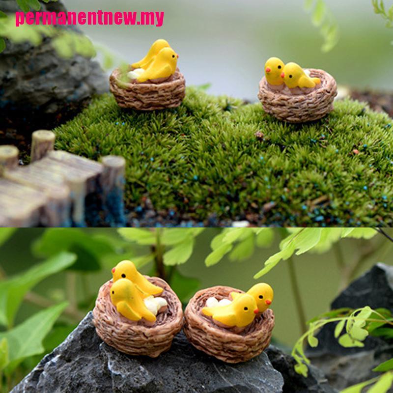 Miniatur Sarang Burung Bahan Resin Untuk Dekorasi Rumah