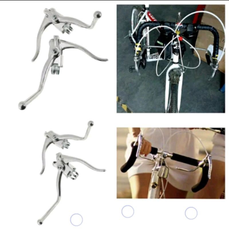 Tuas Handle rem roadbike model double fixie jadul vintage brake lever nos classic tuas sepeda