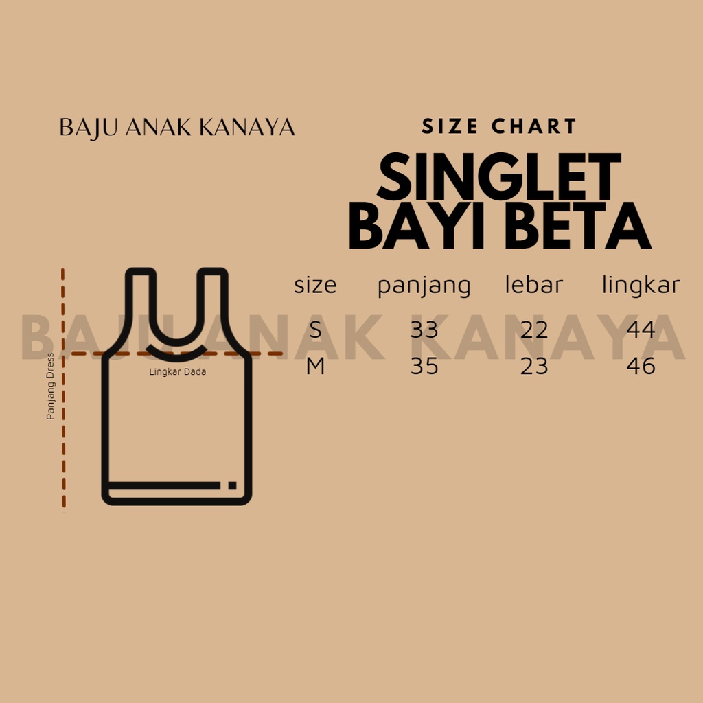 0-9 BULAN SINGLET BAYI BETA (SNI) KAOS KUTUNG BAYI UNISEX