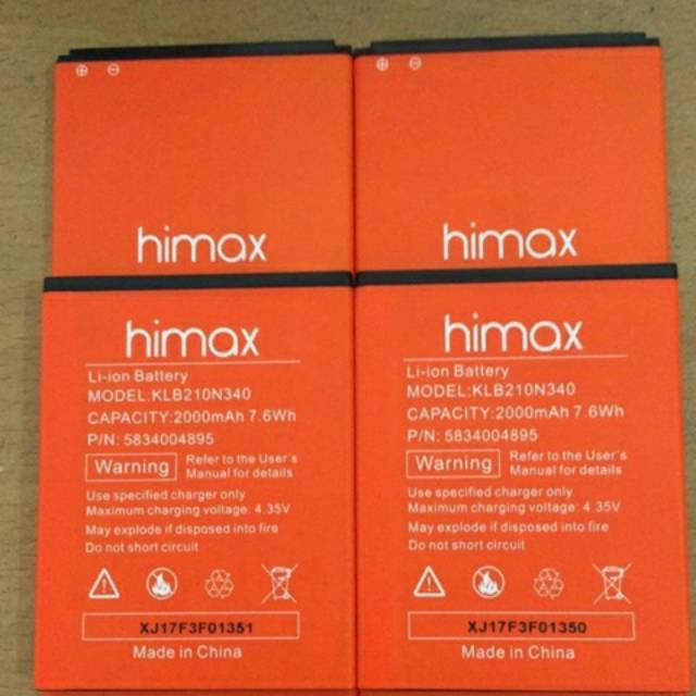 BATERAI ORIGINAL 100% HIMAX PURE 3S BATRE HP ORI