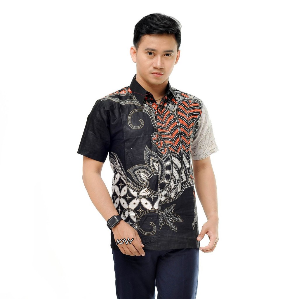 PAKET MURAH DAPAT 5 PCS Kemeja batik pria lengan pendek