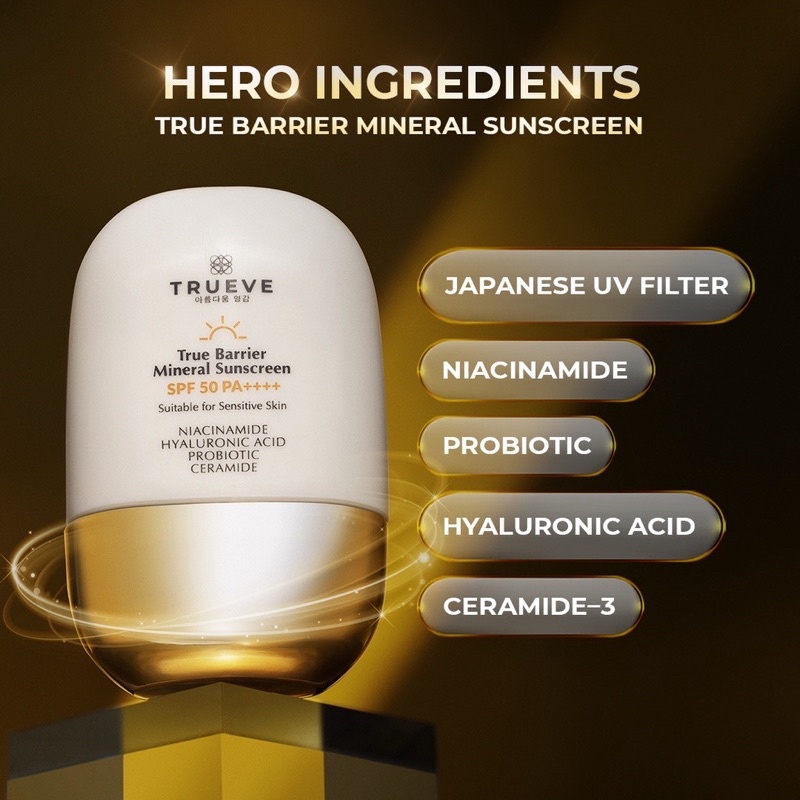 TRUEVE True Barrier Mineral Sunscreen 30G SPF 50+++