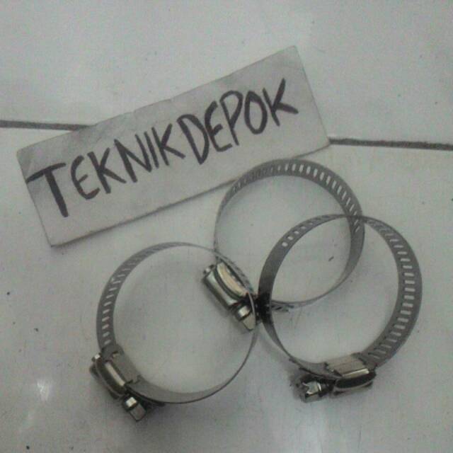 Klem selang 2 inch klem cincin besi galvanis klem pipa selang pengikat pengencang selang