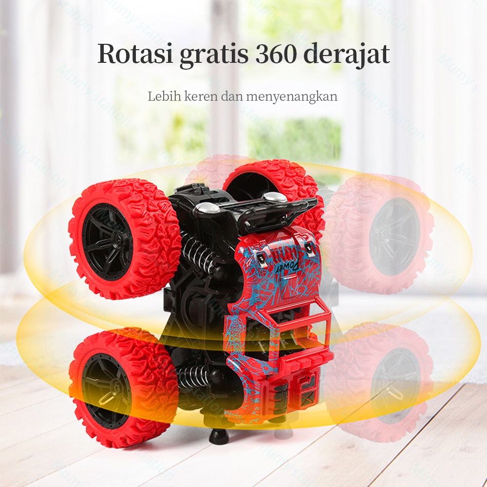 Mumystation Mobil anak / Monster Zap Mainan Mobil Jip Off Road 4 Drive Inertial Bigfoot-4 Color