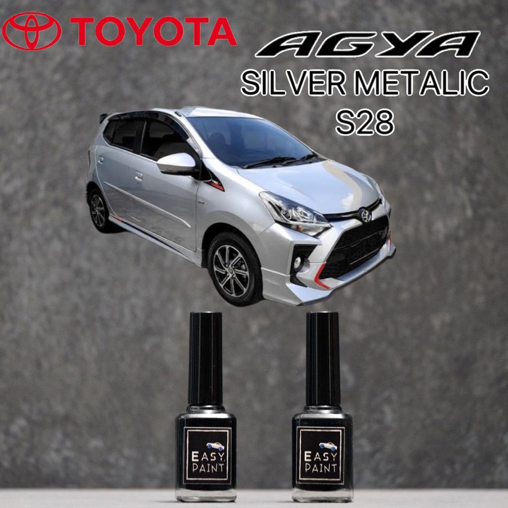 Cat Oles Silver Metalic S28 Toyota Agya Silver Metalik