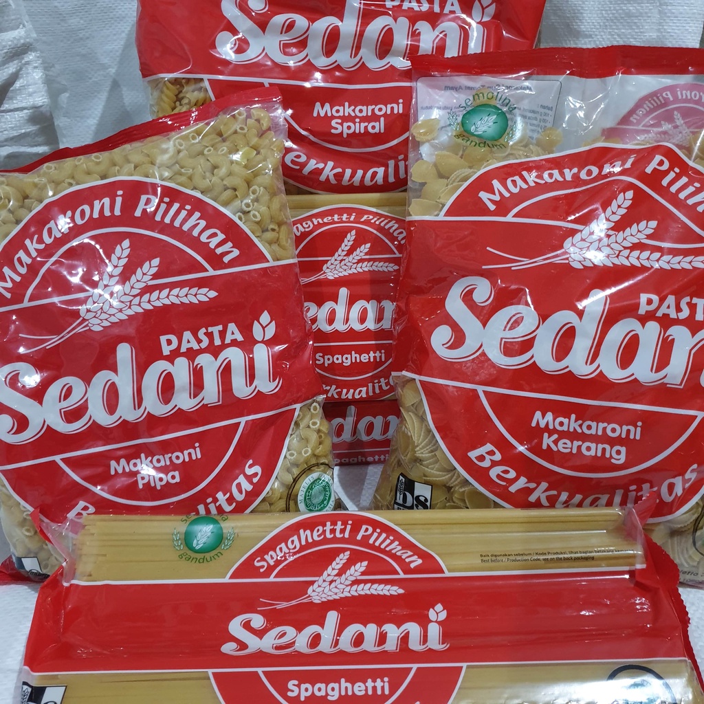 [Pcs] Makaroni Pasta Sedani Spiral Pipa Kerang Spaghetti - Sed*