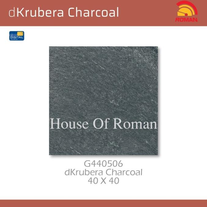 KERAMIK ROMAN KERAMIK dKrubera Charcoal 40x40 G440506 (ROMAN House of Roman)