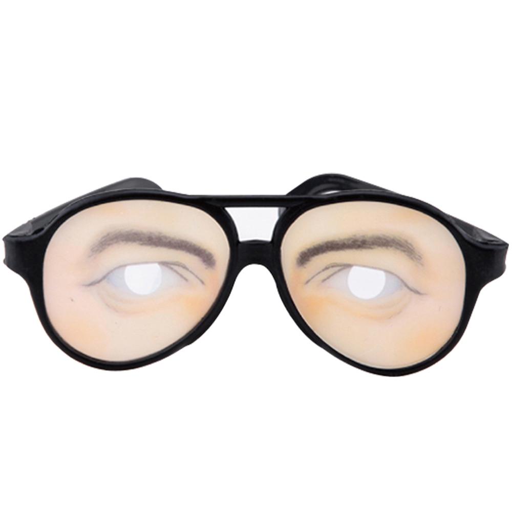 Agustinina Kacamata Palsu Halloween Novelty Eyes Frame Mischief Dekorasi Bingkai Hitam Prank Mainan Kacamata Mainan