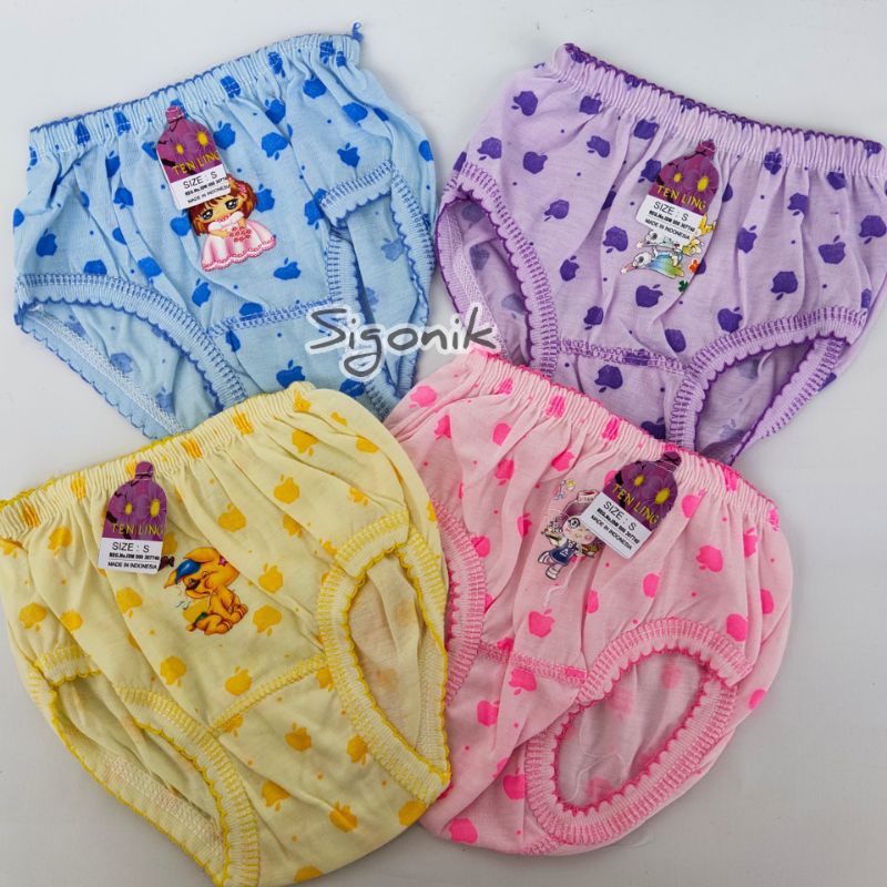 CD Celana Dalam Anak Cewek Perempuan Tenling S M L XL Batita Balita Paud TK SD Original Murah