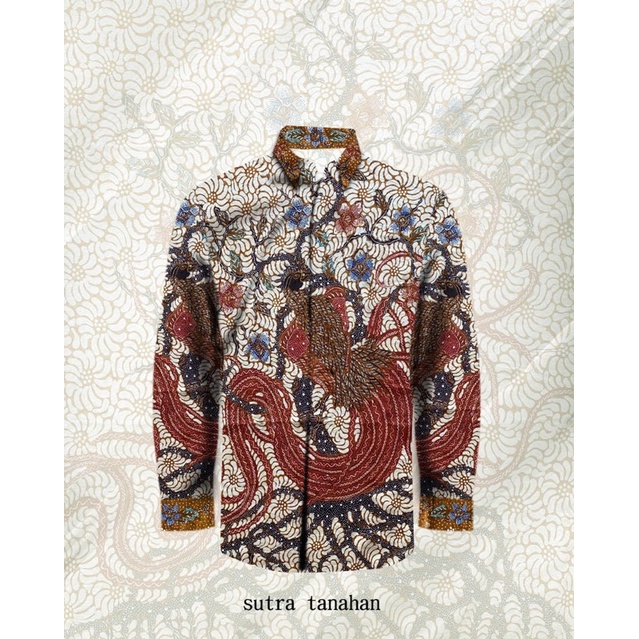 (KAIN) KEMEJA BATIK TULIS SUTRA ATBM PEKALONGAN 012