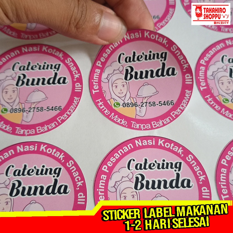 

Cetak Stiker / Print Sticker Cutting Custom Label Makanan dan label kemasan