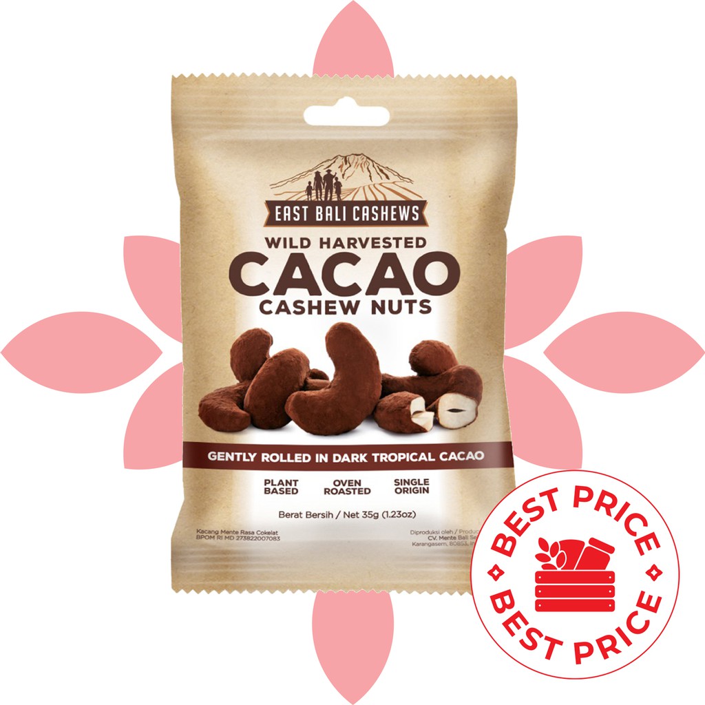 CASHEWS/KACANG METE MEDE - CACAO 35 GR - EAST BALI CASHEWS (YAVA)