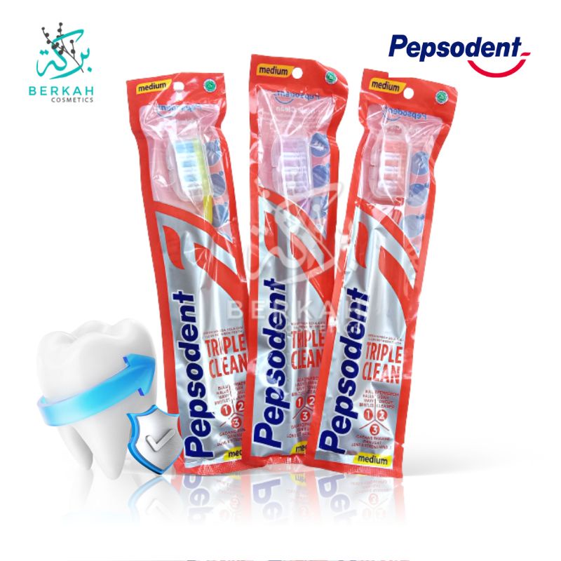 Pepsodent Sikat Gigi Triple Clean isi 1