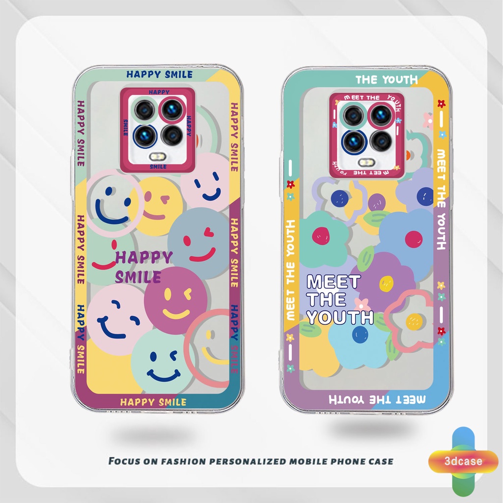 Soft Case Xiaomi Redmi Note 8 10S 9 10 9 10 PRO MAX 11 9S Xiaomi Redmi POCO C3 C31 X3 NFC X3 PRO Redmi 9C NFC 9A 9i 9T 9AT 9ACTIV 9 PRO Power 10X POCO M2 PRO 10 Prime Cute Happy Smiley TPU Shockproof Angel Eyes Protector Cover