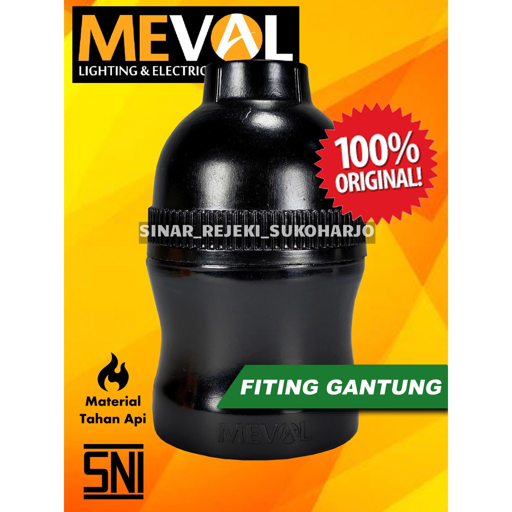 Meval Fitting Gantung Hitam