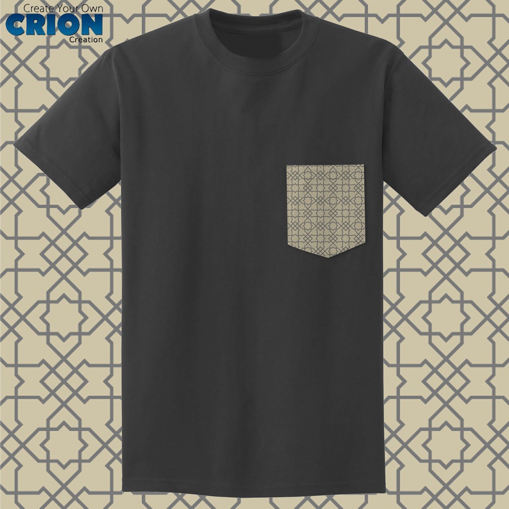 Crion Casual Tees Islamic Edition 2 with Pocket - Kaos Koko dengan Kantong