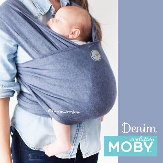Gendongan Bayi Moby Evolution DEnim - TINKY3171