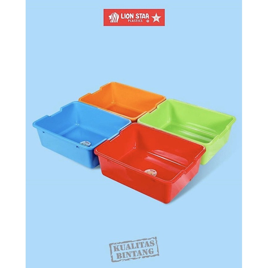 Lion Star Baskom Persegi BA-19 Baskom Plastik Square Basin No. 5 Baskom Pencuci Sayur Murah