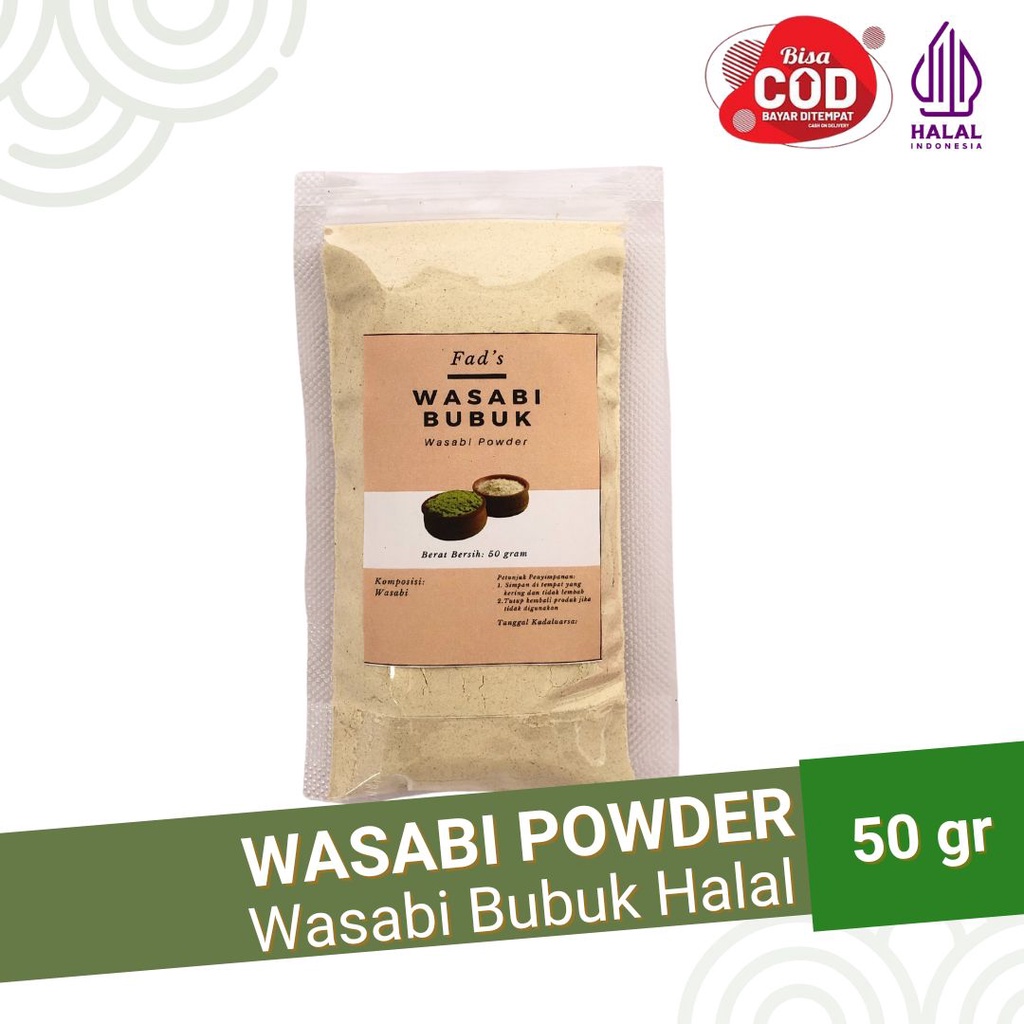 Wasabi Powder 50gr - Bubuk Wasabi Halal