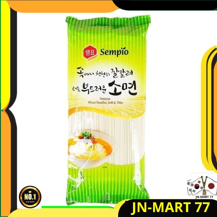 

MAKANAN KOREA/KOREAN FOOD/MIE KOREA WHEAT NOODLES-MIE GANDUM 220 GR