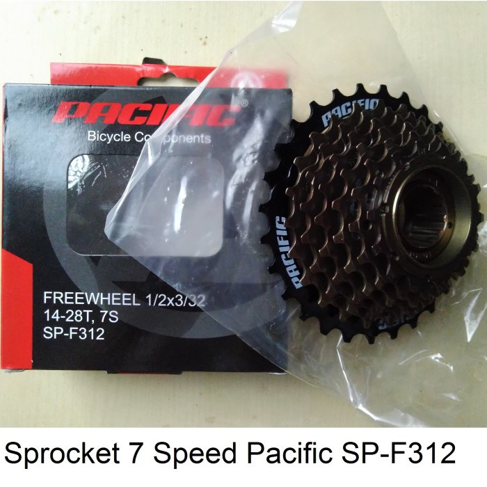 Sprocket Freewheel Sproket Cassette Gear 7 Speed Ulir Drat Pacific
