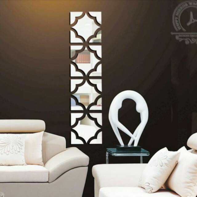 Dekorasi rumah wallstiker mirror kaca