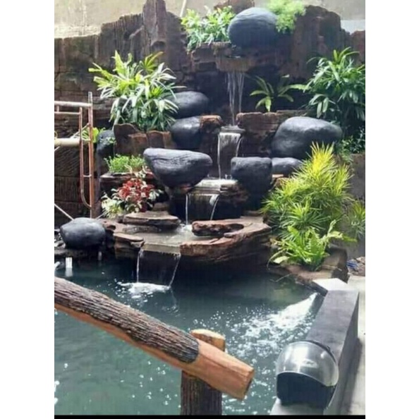 taman kolam tebing air terjun