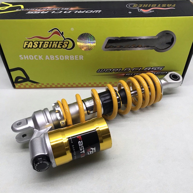 Shock Matic Tabung Bawah Singel Shock 310mm 330mm tabung Gold per Yellow Shockbreaket Tabung Bawah Mio Xeoun Soul Fazzio Fino Beat Scoopy Genio Vario 110 125 150 Click 110 125 FOURSIX_46