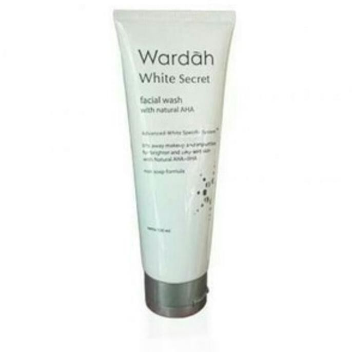 Asli Wardah White Secret Facial Wash With Natural Aha Sabun Cuci Muka Original