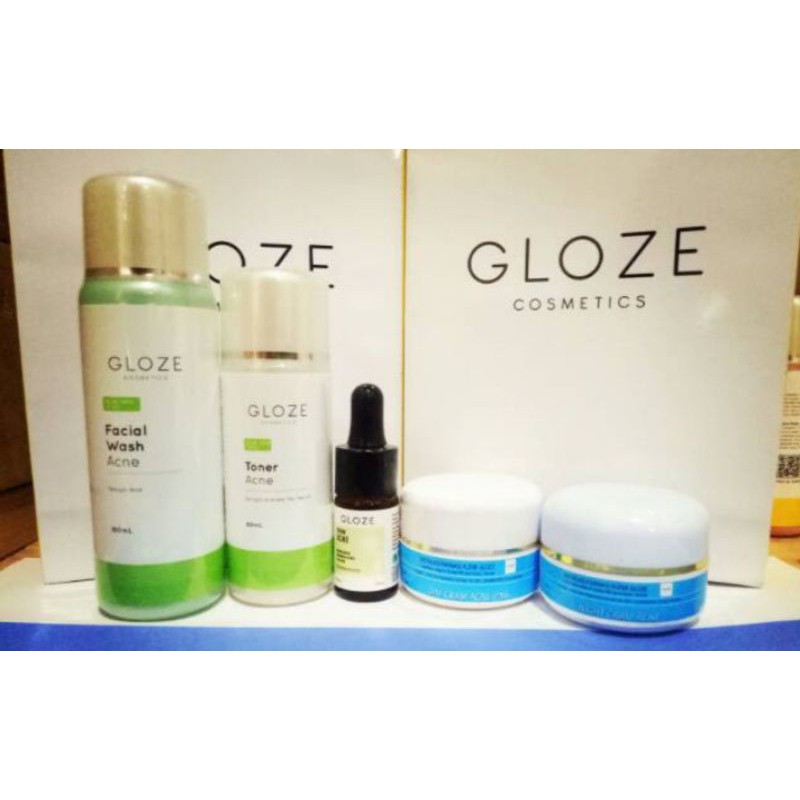SKINCARE GLOZE #PAKET ACNE TOTOL FREE SERUM#