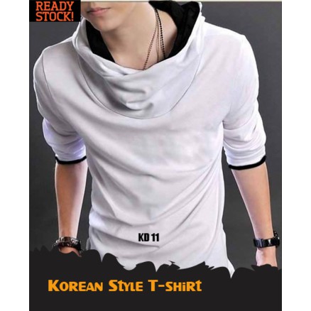 Kaos Anime Game Casual Korea Style Special White Putih T-Shirt (KD 11)    Murah
