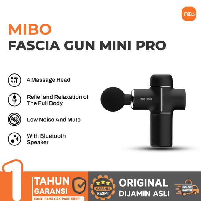 Mibo Fascia Massage Gun Mini Pro with Speaker Bluetooh Alat Pijat