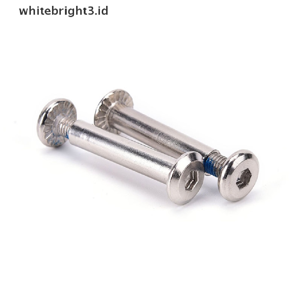 (whitebright3.id) 8pcs / set Sekrup / Baut / axles Blade Untuk Sepatu Roda inline skate