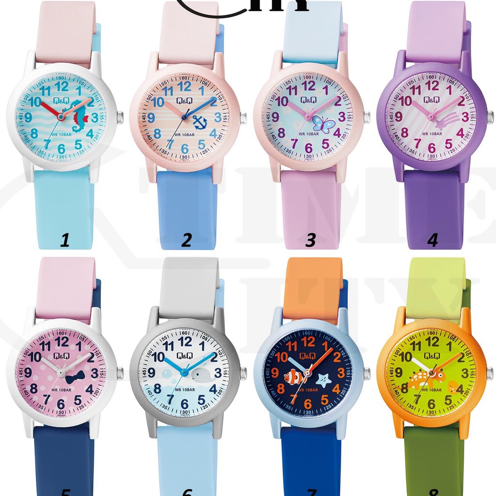 QQ QNQ Q&amp;Q ORIGINAL RUBBER BAND CHEERFULL STYLE New VS49 Series Ready Jam Tangan Anak Anti Air