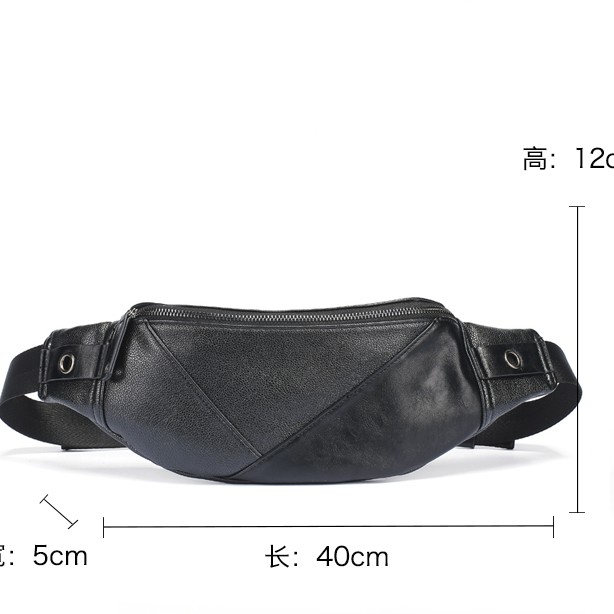 Waist Bag Pria Kulit Tas Bahu Pria Tas Selempang Pria (BOMBA)