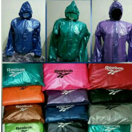 jas Hujan Setelan Reebok Pria Wanita Raincoat Sepeda Motor dan Olahraga Sauna