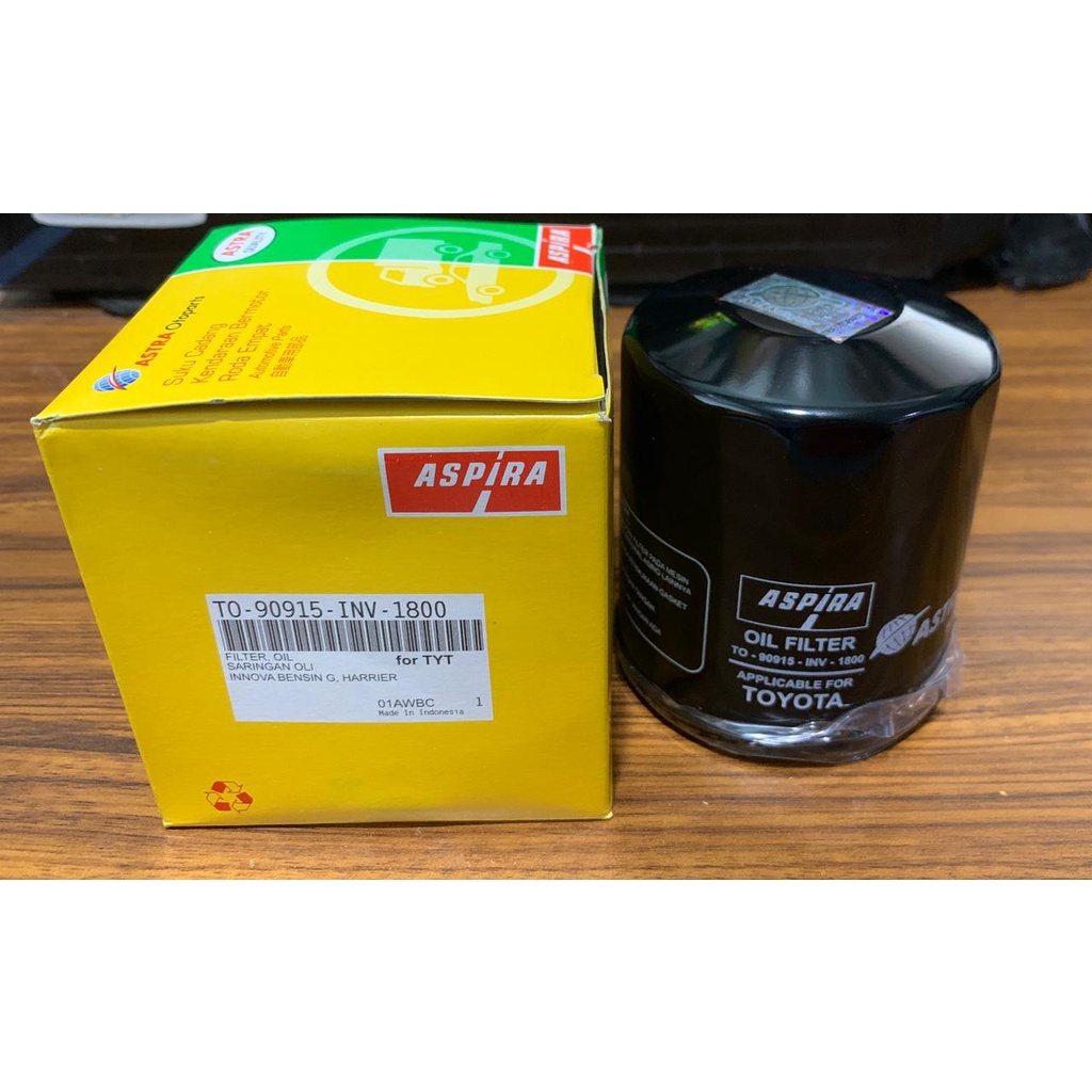 Jual Filter oli Innova bensin TO90915INV1800 ASPIRA 90915YZZZ2 Shopee Indonesia