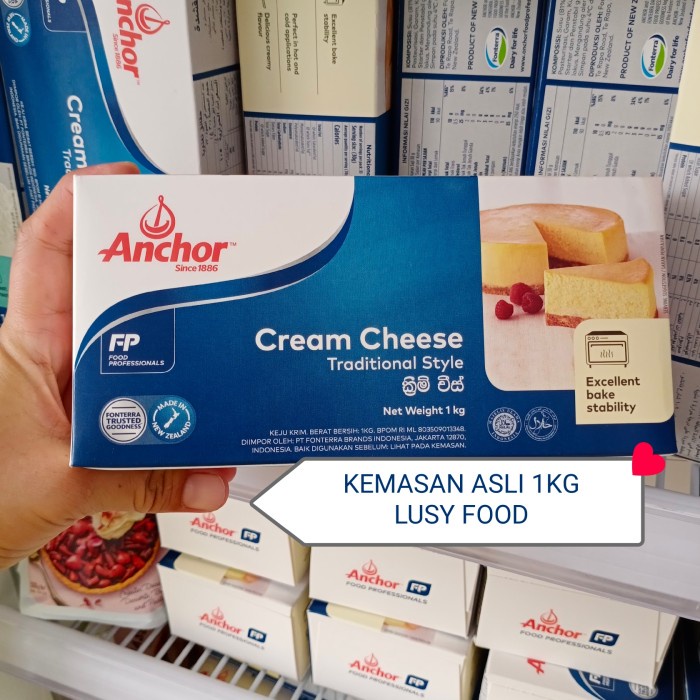 

Cream cheese anchor kemasan pabrik 1kg GOJEK ONLY